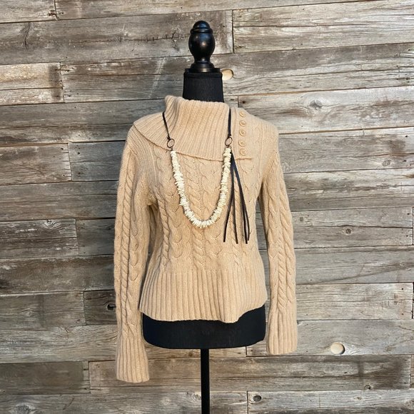 Banana Republic Sweater with Asymmetrical Collar - Picture 2 of 8